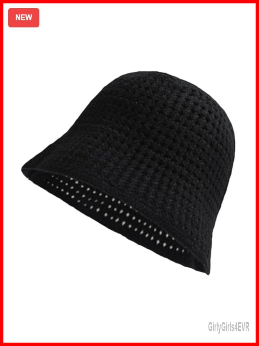 100% Cotton Handmade Crochet Knit Floral Bucket Hat for Women